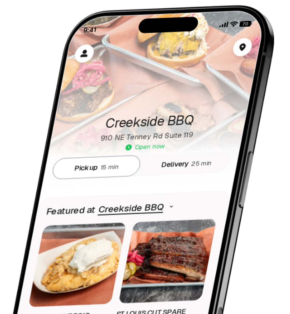 Creekside BBQ app preview
